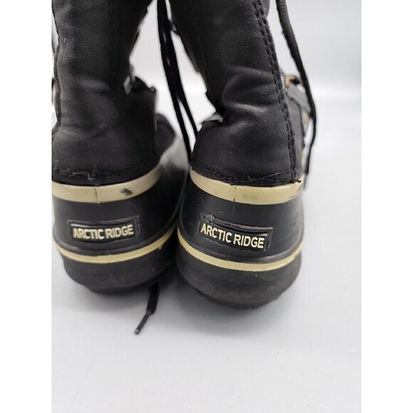 Womens Arctic Ridge Black Lace up Snow Boots women's 9 - Picture 6 of 8
